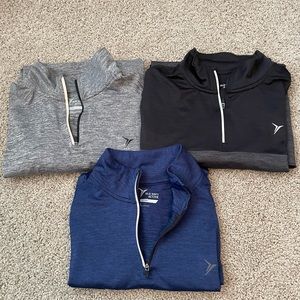 Three Old Navy Active Quarter Zips